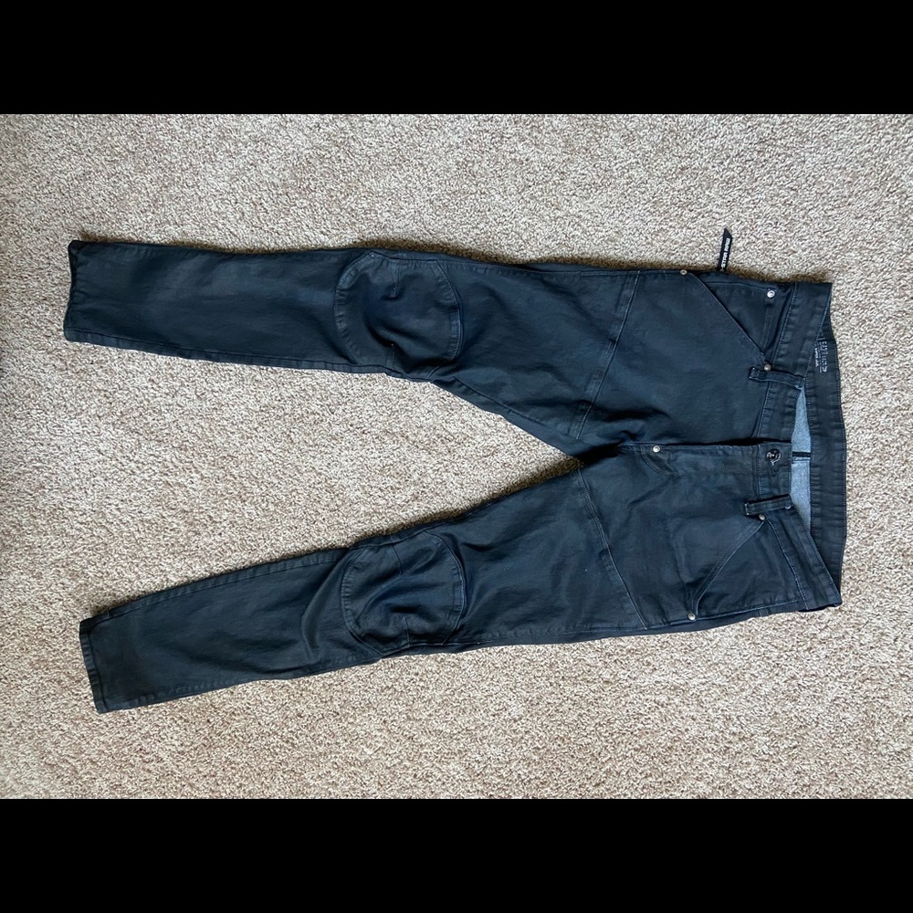 G-Star Super Skinny Waxed Black Pants 34x34